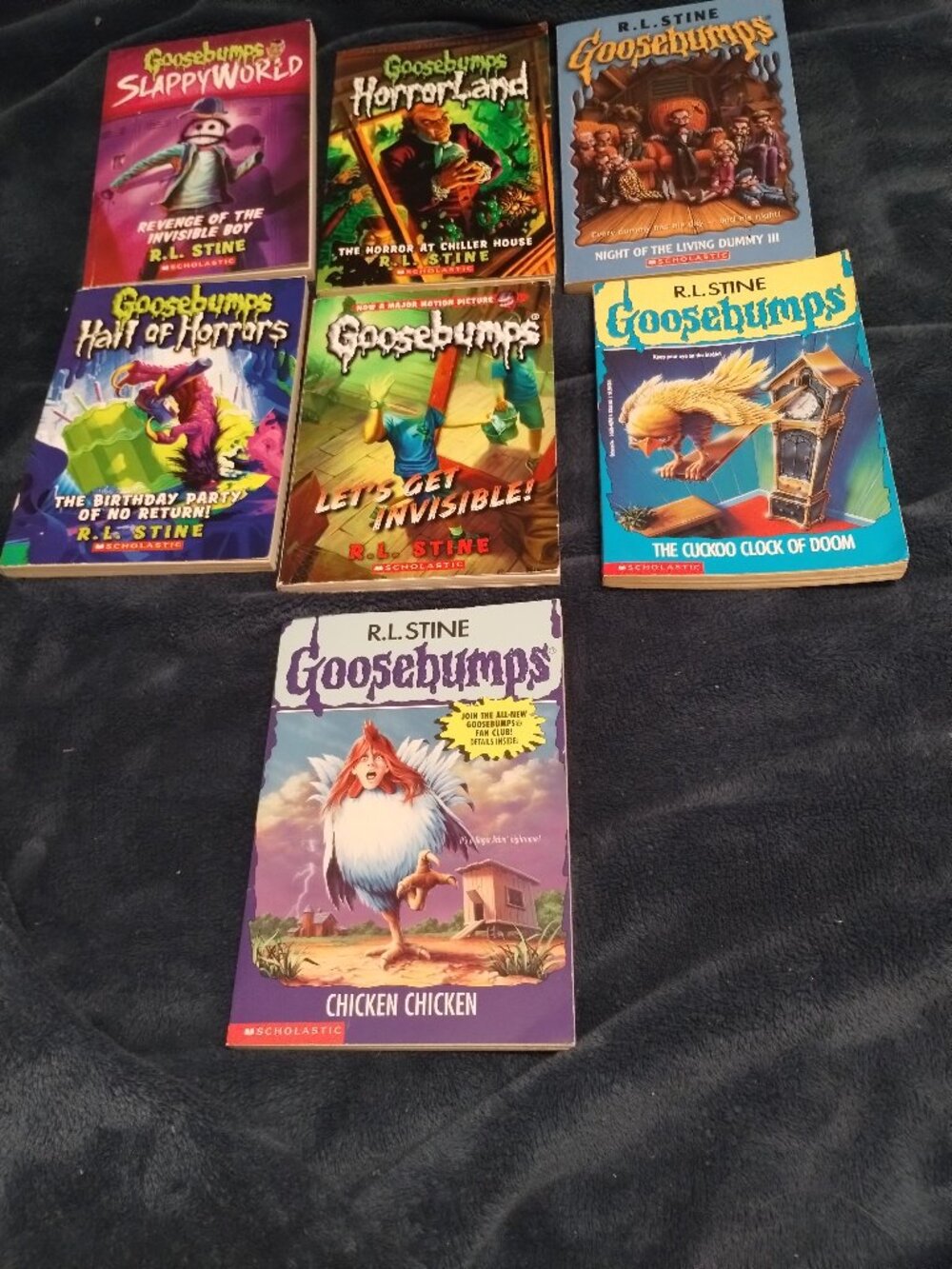 Goosebumps chapter books,set of 8